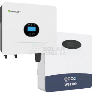 6KW MPPT Growatt Svolt 5.09KWh Lithium Battery WM Combo Backup Power Kit