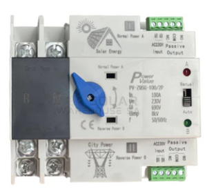 DUAL POWER AUTOMATIC CHANGEOVER SWITCH 100A PV-ZQ5G-1002/P