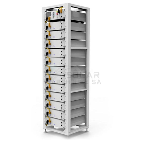 DEYE HV Battery 3U rack (For 12 HV Batteries and 1pc cluster control box)