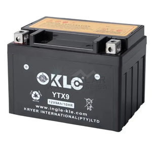 KLE YTX9 12V 9Ah/10HR Motorcycle Battery