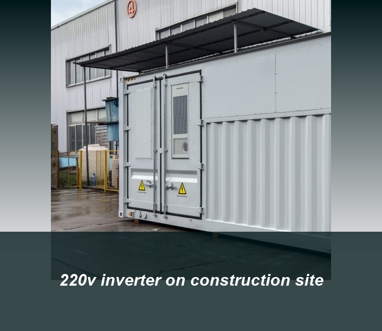 220v inverter on construction site