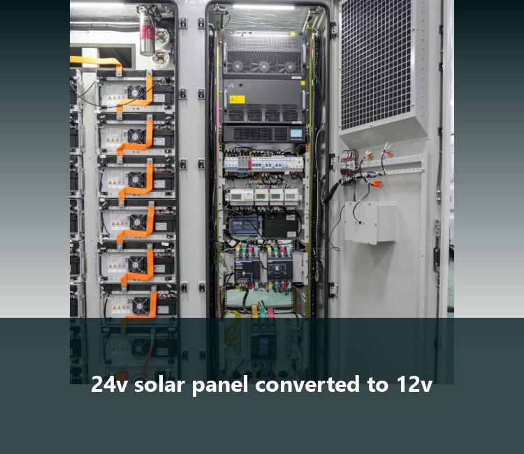 24v solar panel converted to 12v