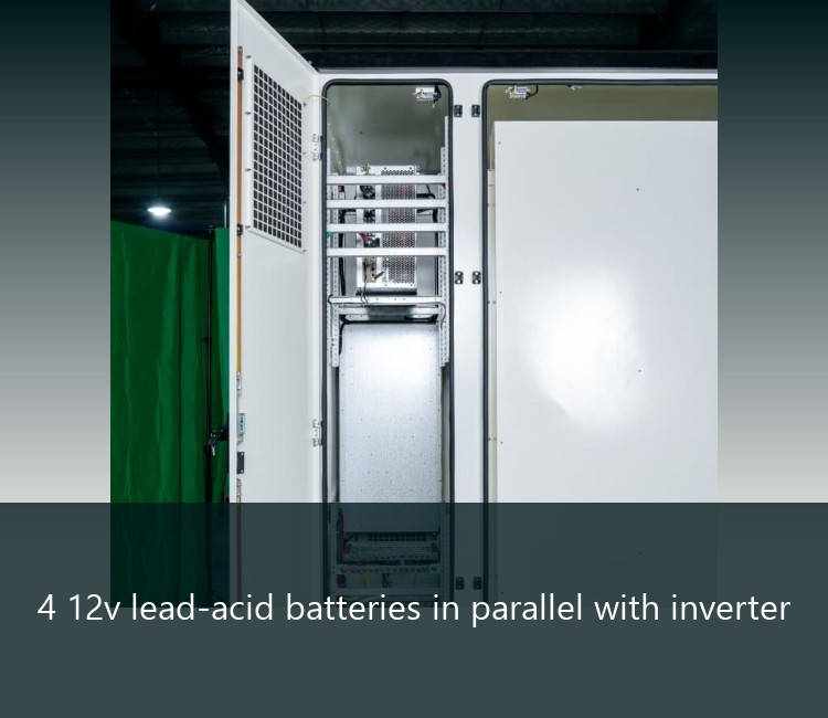 4 12v lead-acid batteries in parallel with inverter