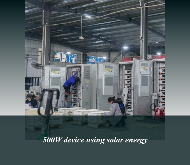 500W device using solar energy