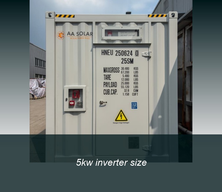 5kw inverter size