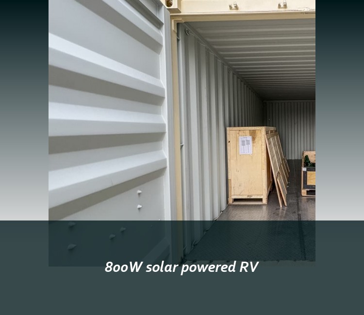 800W solar powered RV