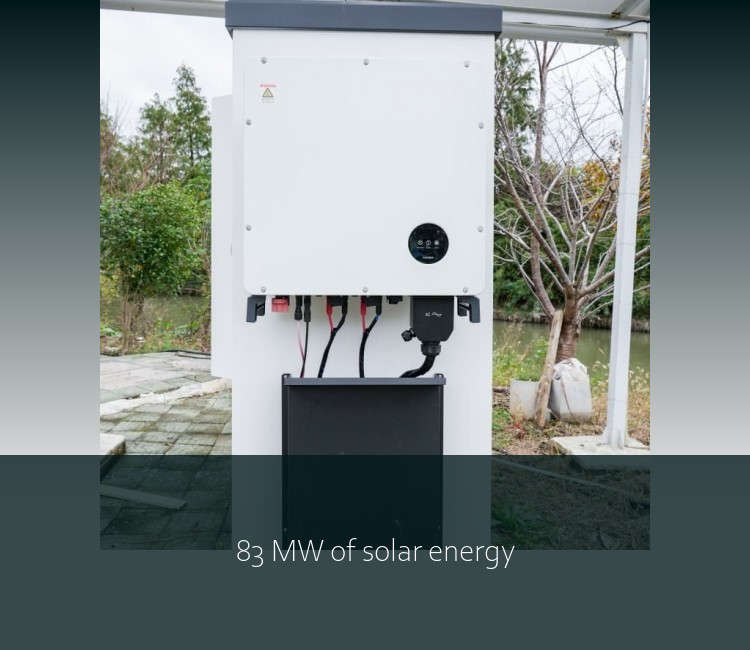 83 MW of solar energy