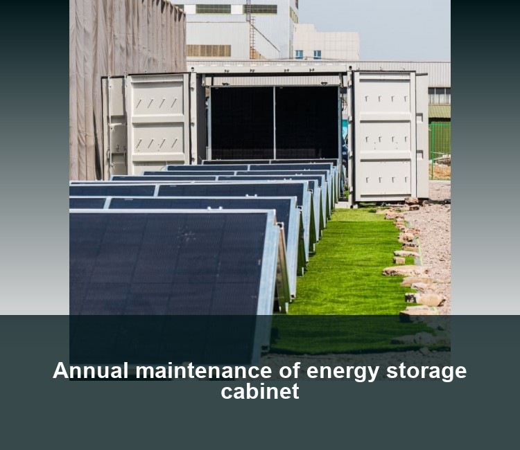 Annual maintenance of energy storage cabinet