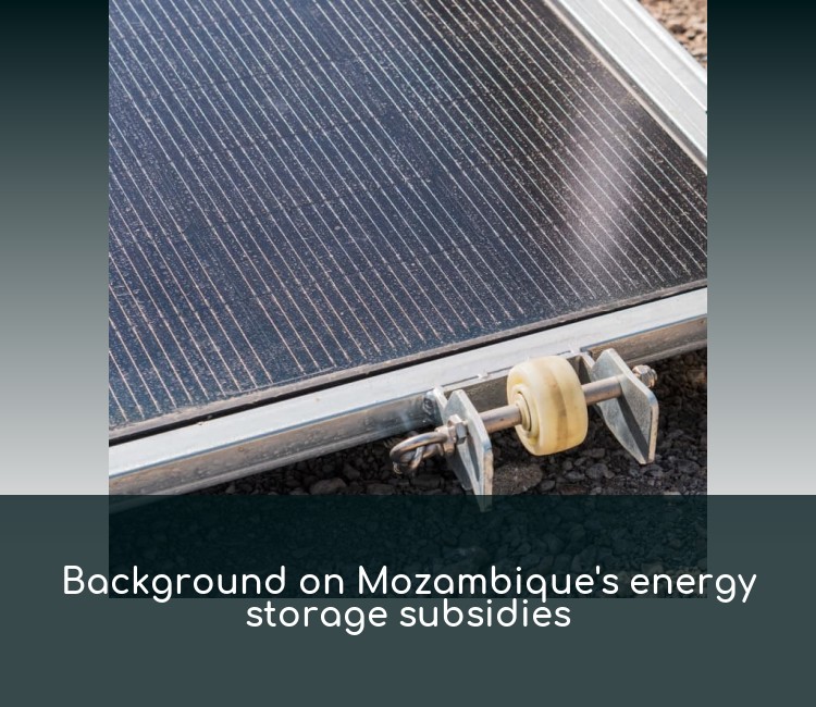 Background on Mozambique's energy storage subsidies
