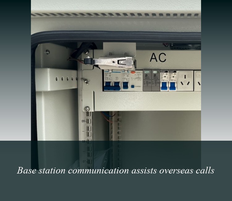 Base station communication assists overseas calls