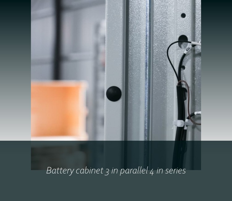 Battery cabinet 3 in parallel 4 in series