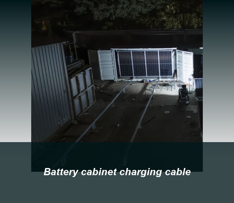 Battery cabinet charging cable