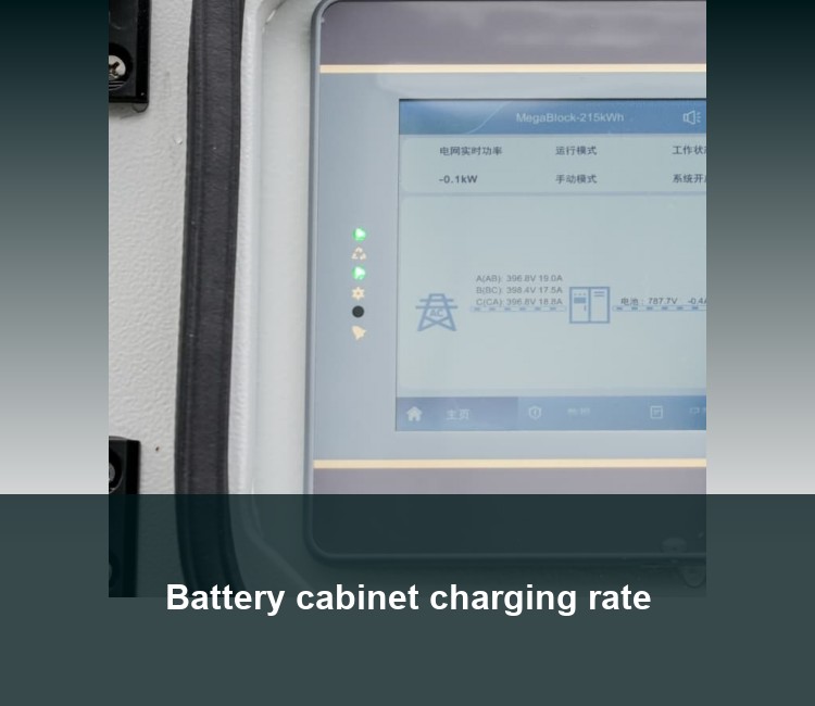 Battery cabinet charging rate