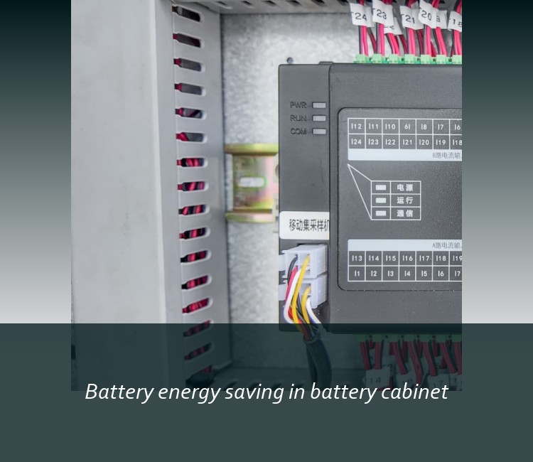 Battery energy saving in battery cabinet