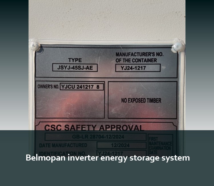 Belmopan inverter energy storage system