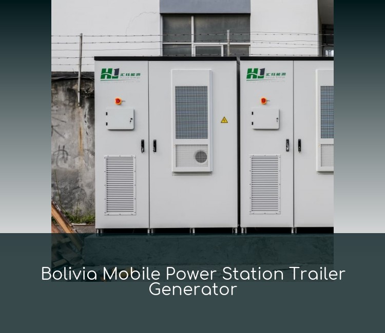 Bolivia Mobile Power Station Trailer Generator