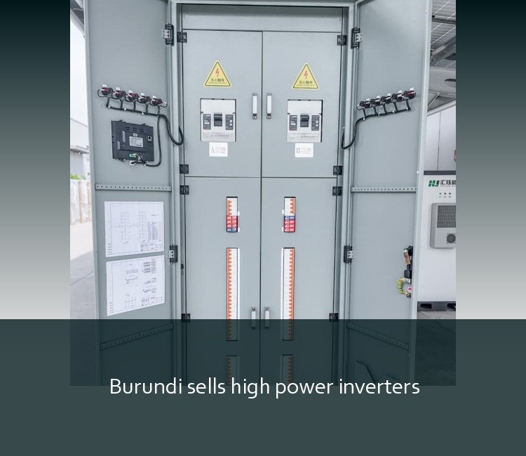 Burundi sells high power inverters
