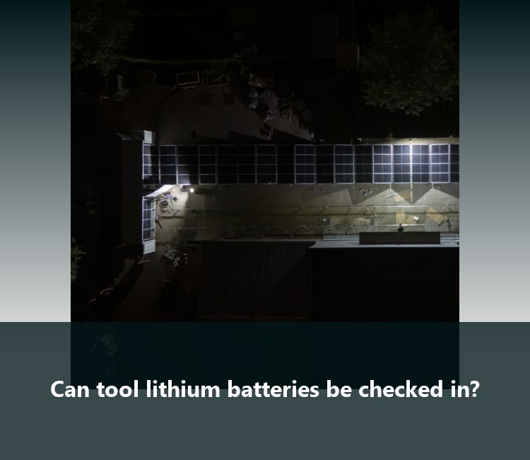 Can tool lithium batteries be checked in?