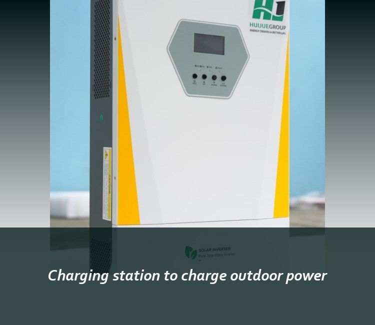 Charging station to charge outdoor power