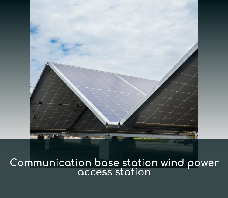 Communication base station wind power access station