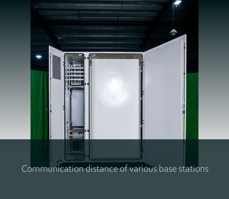 Communication distance of various base stations
