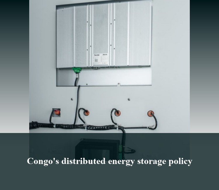 Congo's distributed energy storage policy