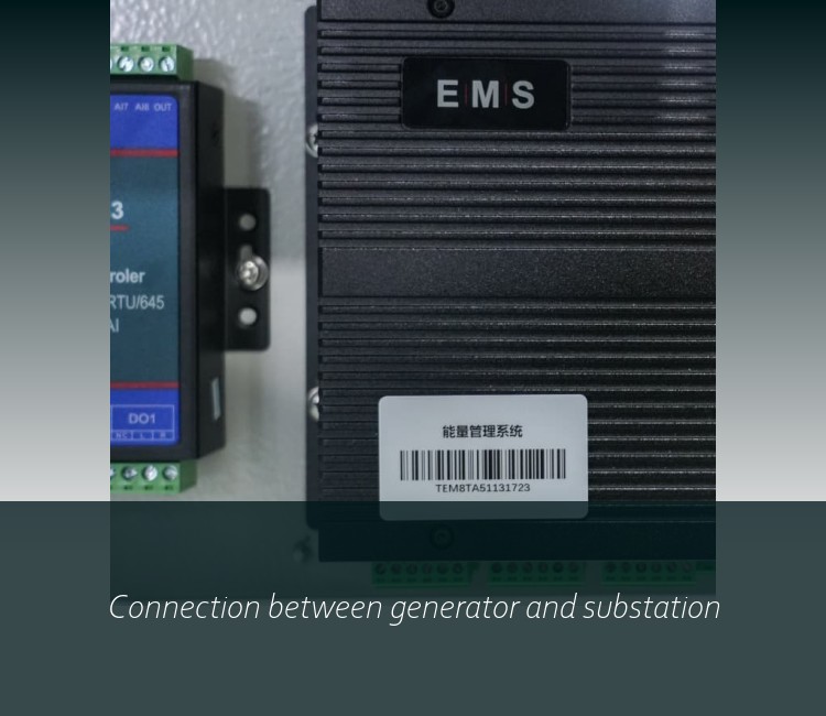 Connection between generator and substation