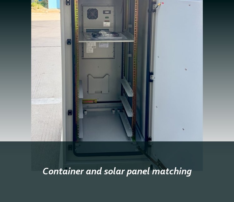 Container and solar panel matching