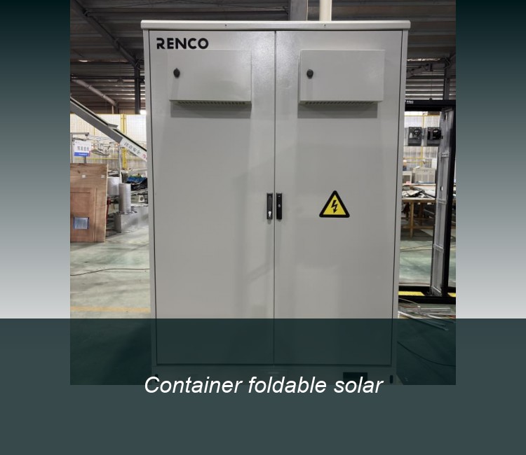 Container foldable solar