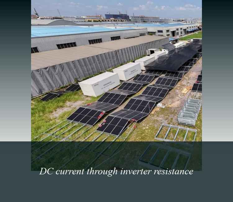 DC current through inverter resistance