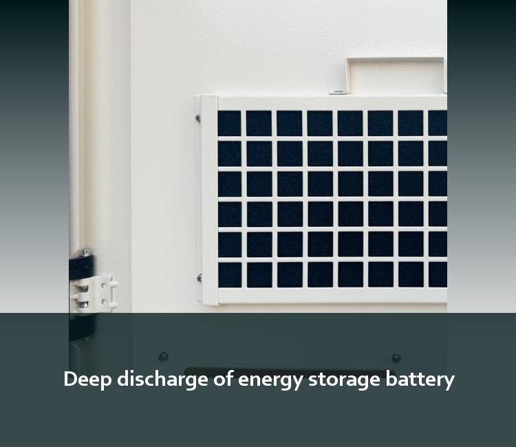 Deep discharge of energy storage battery