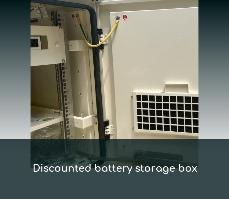 Discounted battery storage box