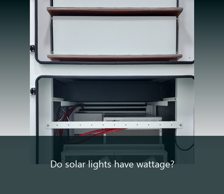 Do solar lights have wattage?