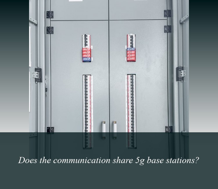 Does the communication share 5g base stations?