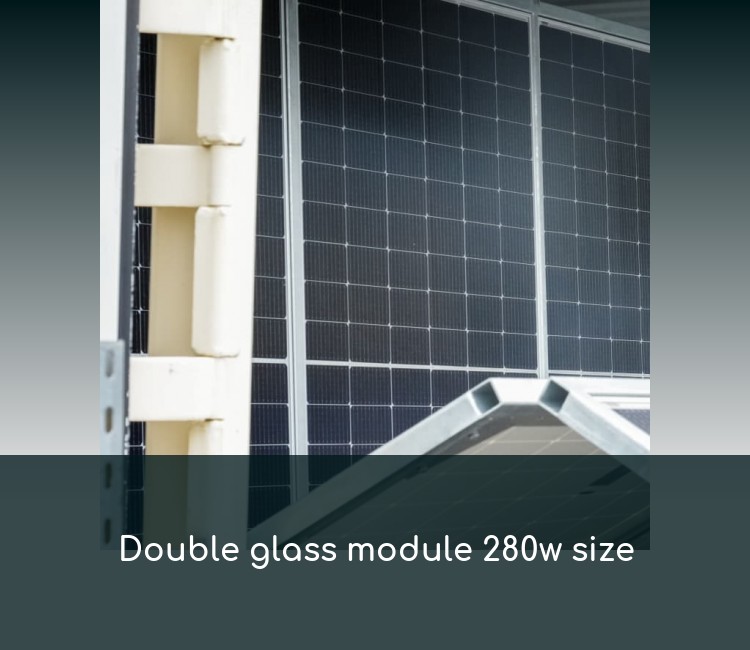 Double glass module 280w size