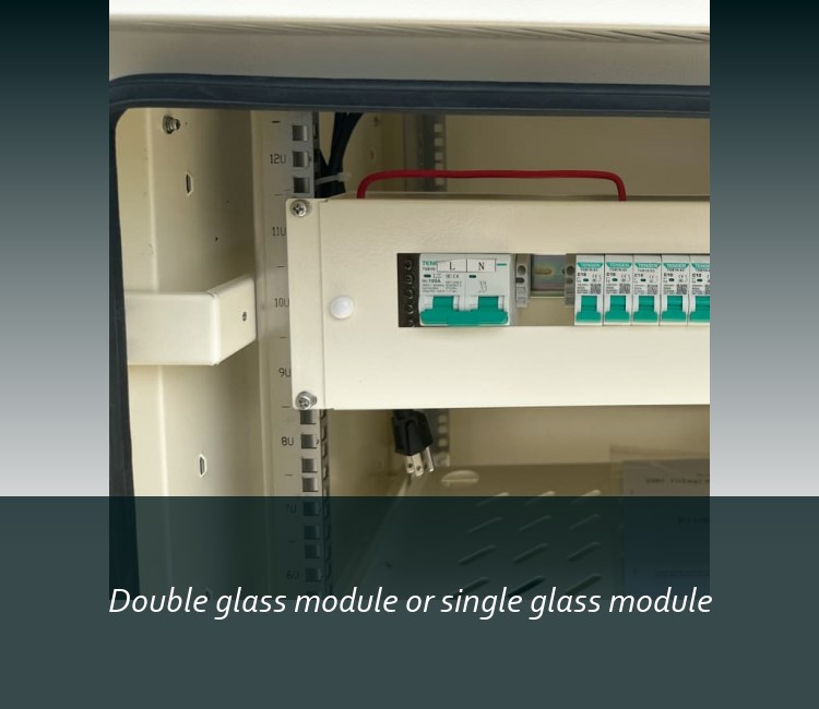 Double glass module or single glass module
