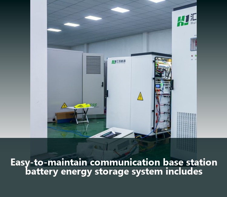 Easy-to-maintain communication base station battery energy storage system includes