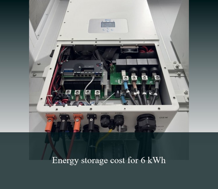 Energy storage cost for 6 kWh