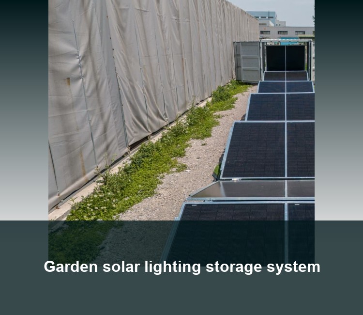 Garden solar lighting storage system