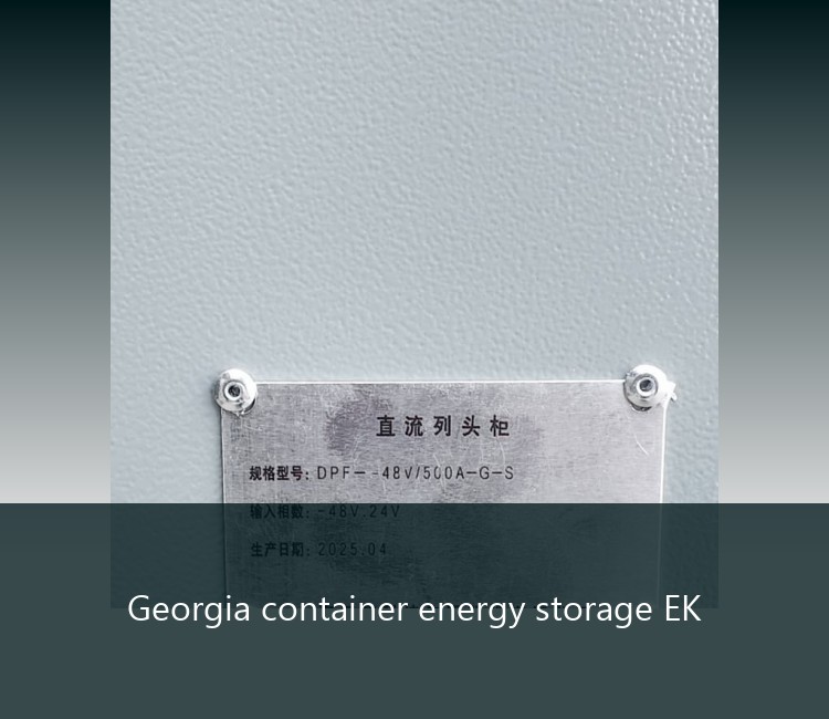Georgia container energy storage EK