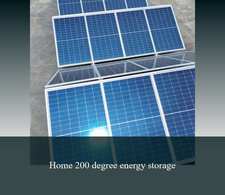 Home 200 degree energy storage