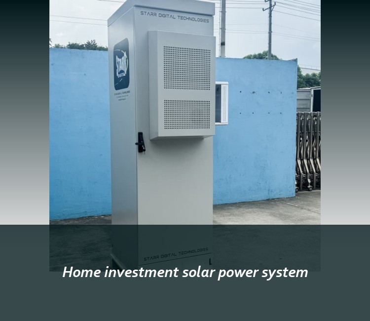 Home investment solar power system