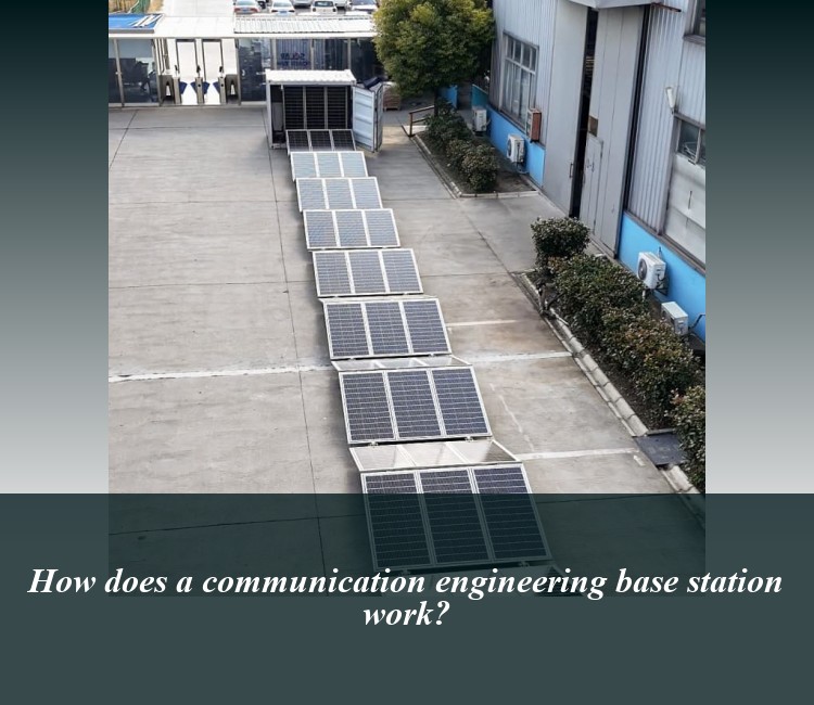 How does a communication engineering base station work?