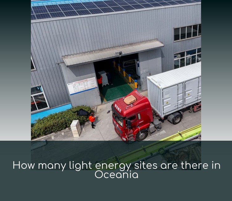 How many light energy sites are there in Oceania
