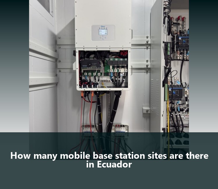 How many mobile base station sites are there in Ecuador