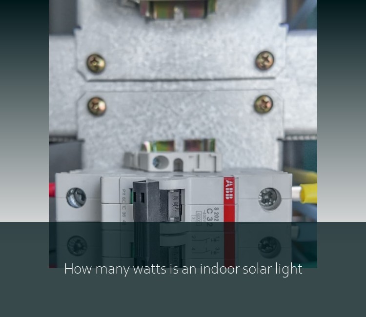 How many watts is an indoor solar light