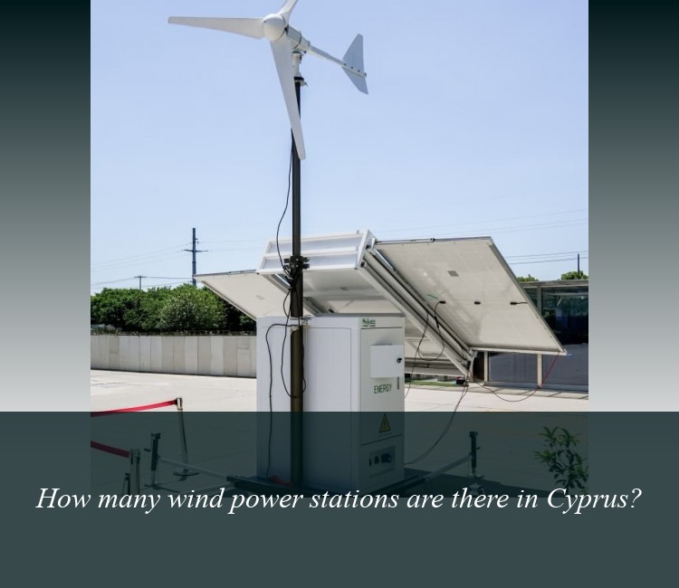 How many wind power stations are there in Cyprus?