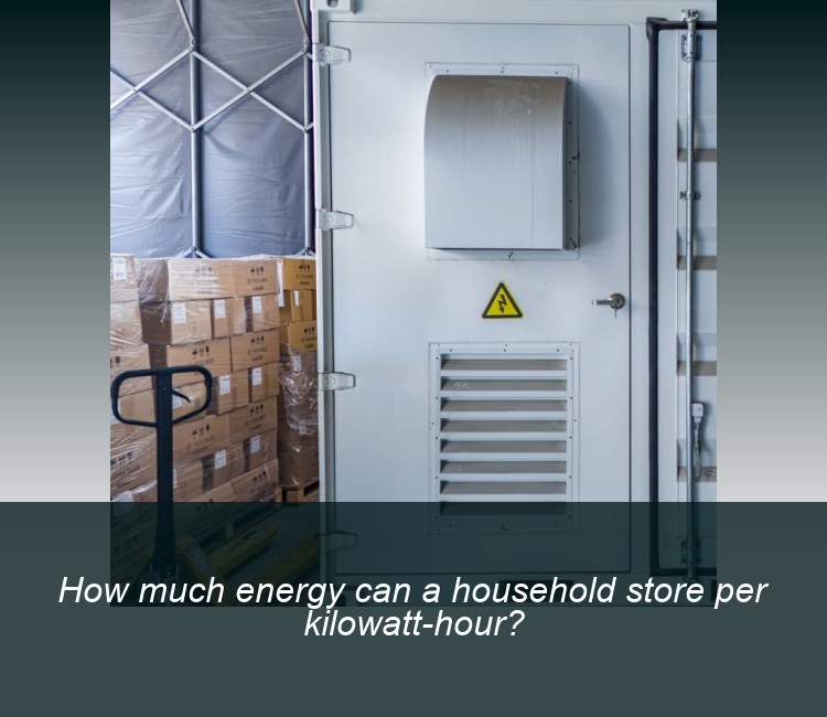 How much energy can a household store per kilowatt-hour?