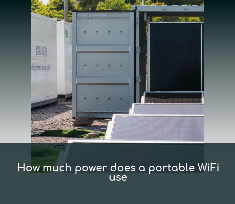 How much power does a portable WiFi use