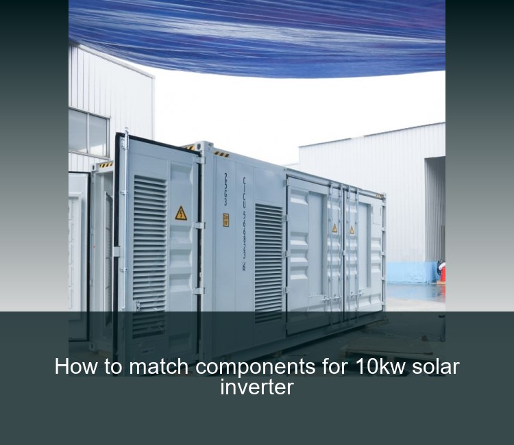 How to match components for 10kw solar inverter